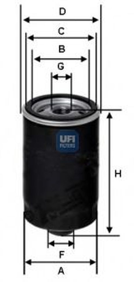 фото Ufi 23.156.03 Фильтр масляный Ufi 23.156.03 Фильтр масляный