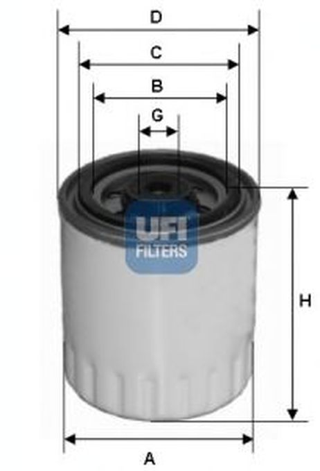 Ufi 24.321.00 Фильтр топливный