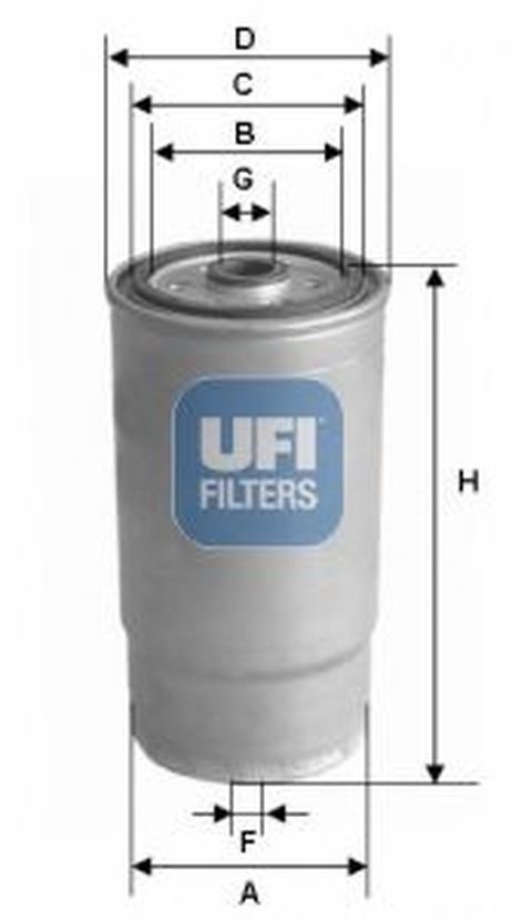 фото Ufi 24.379.00 Фильтр топливный Ufi 24.379.00 Фильтр топливный