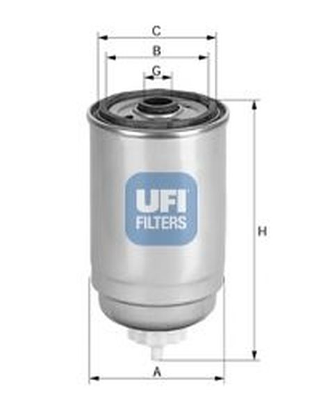 фото Ufi 24.408.00 Фильтр топливный Ufi 24.408.00 Фильтр топливный