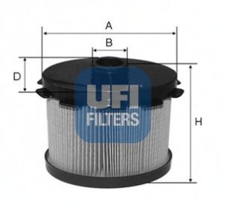 фото Ufi 26.688.00 Фильтр топливный Ufi 26.688.00 Фильтр топливный