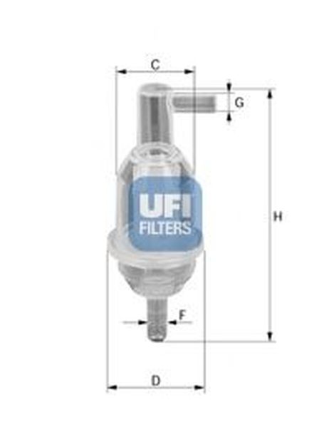 фото Ufi 31.013.00 Фильтр топливный Ufi 31.013.00 Фильтр топливный