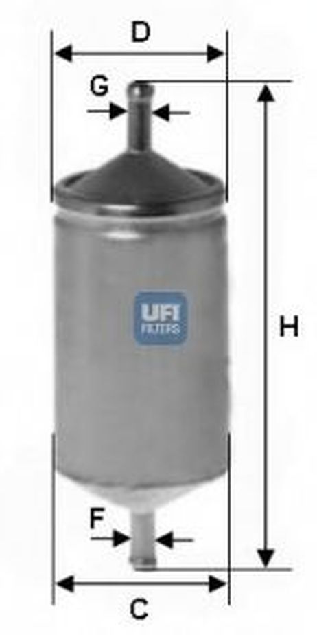 фото Ufi 31.501.00 Фильтр топливный Ufi 31.501.00 Фильтр топливный
