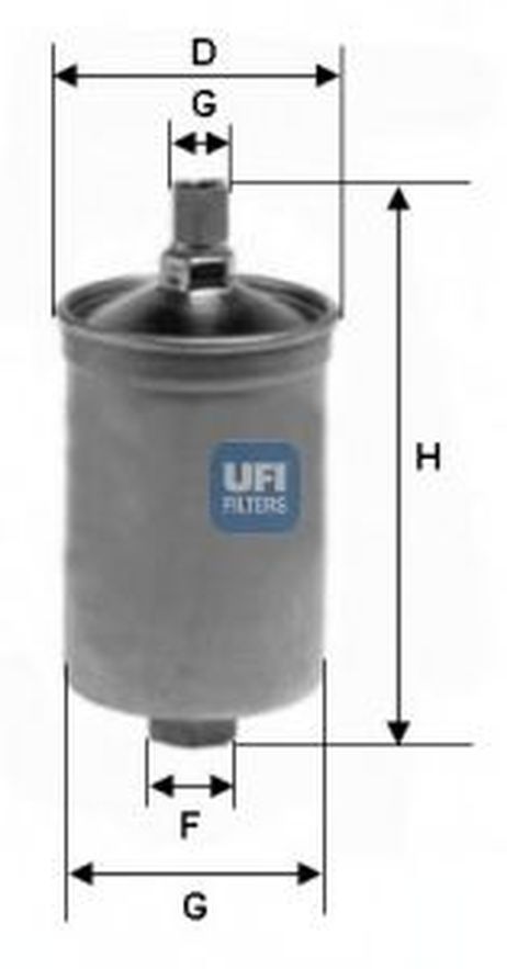 фото Ufi 31.503.00 Фильтр топливный Ufi 31.503.00 Фильтр топливный
