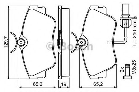 фото Bosch 0 986 424 672 Колодки тормозные дисковые | перед | Bosch 0 986 424 672 Колодки тормозные дисковые | перед |