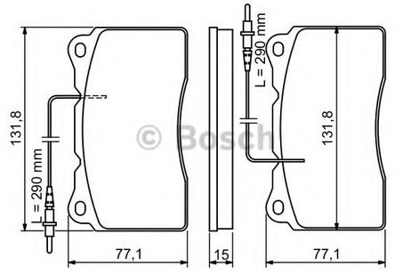 фото Bosch 0 986 424 738 Колодки тормозные дисковые | перед | Bosch 0 986 424 738 Колодки тормозные дисковые | перед |