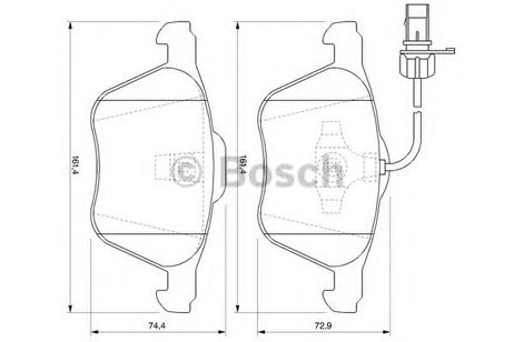 Bosch 0 986 424 777 Колодки тормозные дисковые | перед |