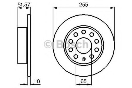фото Bosch 0 986 479 099 Диск тормозной | зад | Bosch 0 986 479 099 Диск тормозной | зад |