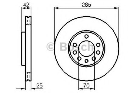 Bosch 0 986 479 107 Диск тормозной | перед |