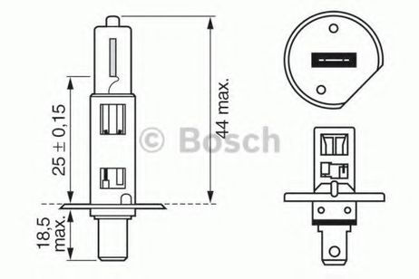 фото Bosch 1 987 302 011 Лампа standard H1 12V 55W Bosch 1 987 302 011 Лампа standard H1 12V 55W