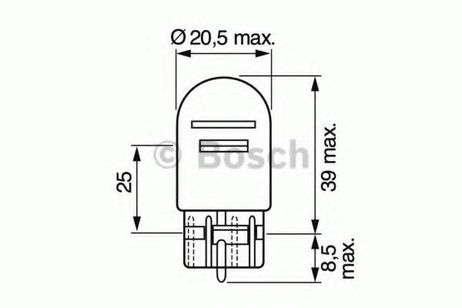 фото Bosch 1 987 302 252 Лампа standard w21/5w 12V 21/5w Bosch 1 987 302 252 Лампа standard w21/5w 12V 21/5w