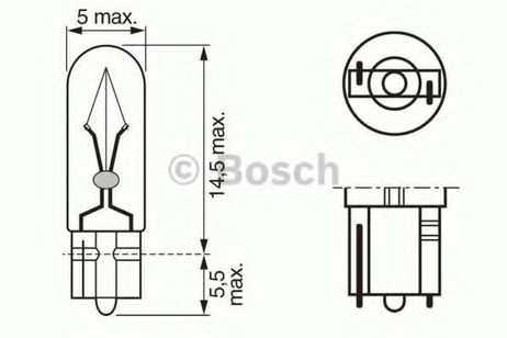 фото Bosch 1 987 302 504 Лампа 24V 1,2w HCV Bosch 1 987 302 504 Лампа 24V 1,2w HCV