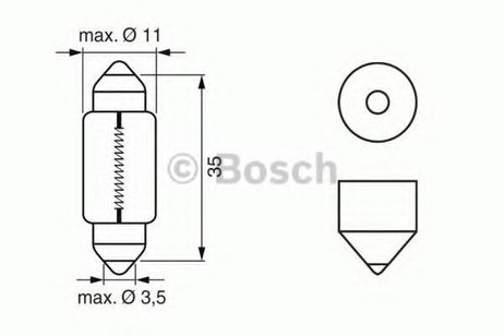 фото Bosch 1 987 302 507 Лампа C5W 24V 5W HCV Bosch 1 987 302 507 Лампа C5W 24V 5W HCV