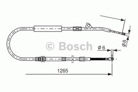 фото Bosch 1 987 477 533 Трос стояночного тормоза | зад лев | Bosch 1 987 477 533 Трос стояночного тормоза | зад лев |