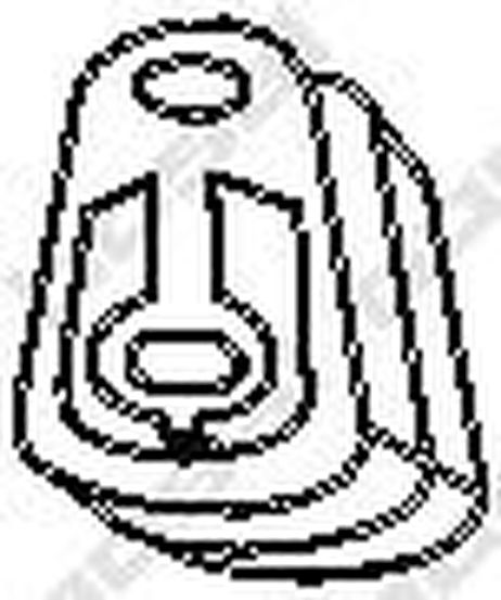 фото Bosal 255-052 Монтажный демпферный компонент выхлопной системы Bosal 255-052 Монтажный демпферный компонент выхлопной системы