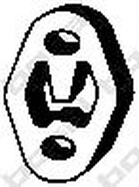 фото Bosal 255-121 Монтажный демпферный компонент выхлопной системы Bosal 255-121 Монтажный демпферный компонент выхлопной системы