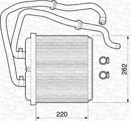 фото Magneti Marelli 350218072000 Отопитель салона Magneti Marelli 350218072000 Отопитель салона