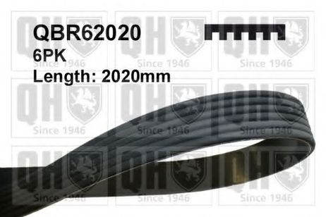 фото Quinton Hazell QBR62020 Ремень поликлиновый Quinton Hazell QBR62020 Ремень поликлиновый