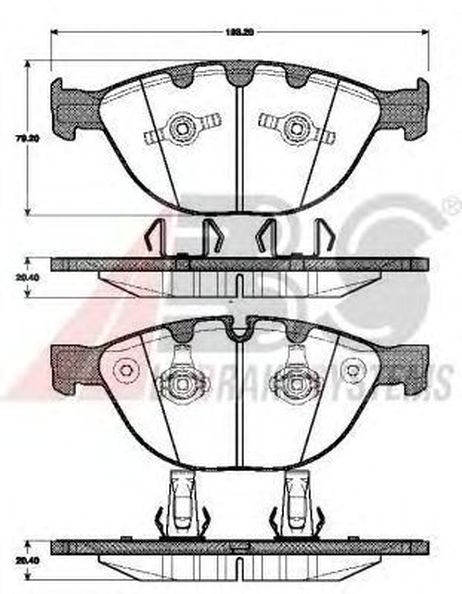 фото ABS 37463 Колодки тормозные дисковые ABS 37463 Колодки тормозные дисковые