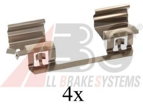 фото ABS 1234Q Комплектующие, колодки дискового тормоза ABS 1234Q Комплектующие, колодки дискового тормоза