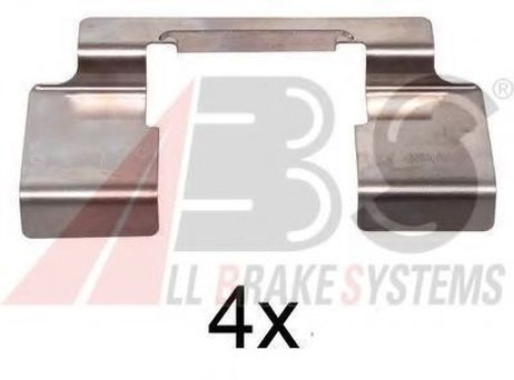фото ABS 1235Q Комплектующие, колодки дискового тормоза ABS 1235Q Комплектующие, колодки дискового тормоза