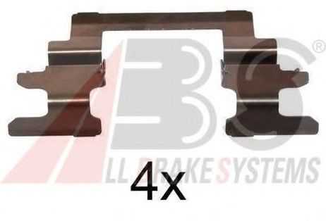 ABS 1236Q Комплектующие, колодки дискового тормоза