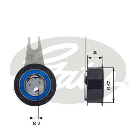 Gates T43041 Снят с производства Ролик натяжной ремня ГРМ
