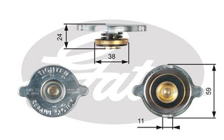 фото Gates RC116 Крышка горловины радиатора Gates RC116 Крышка горловины радиатора