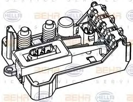 фото Hella 5HL 351 321-151 Блок управления отоплением и вентиляцией Hella 5HL 351 321-151 Блок управления отоплением и вентиляцией