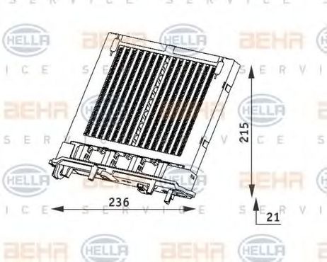 фото Hella 8FH 351 312-111 Отопитель салона Hella 8FH 351 312-111 Отопитель салона