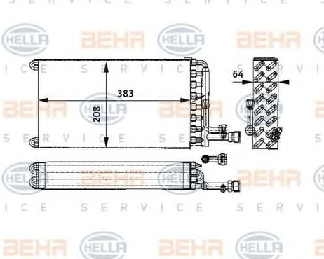 Hella 8FV 351 330-081 Испаритель кондиционера