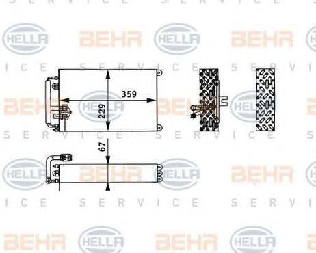 фото Hella 8FV 351 330-141 Испаритель кондиционера Hella 8FV 351 330-141 Испаритель кондиционера