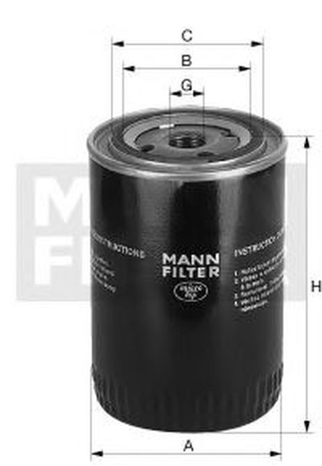 фото Mann W 719/29 Фильтр масляный Mann W 719/29 Фильтр масляный