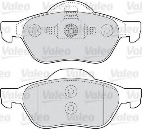 фото Valeo 598566 Колодки тормозные дисковые | перед | Valeo 598566 Колодки тормозные дисковые | перед |