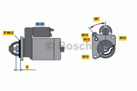 фото Bosch 0 986 010 310 Стартер 12v, 0.85kw Bosch 0 986 010 310 Стартер 12v, 0.85kw