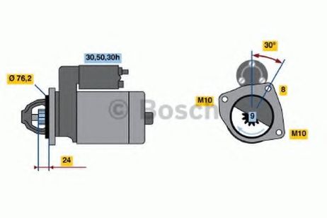фото Bosch 0 986 017 110 Снят с производства Стартер Bosch 0 986 017 110 Снят с производства Стартер