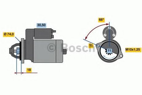 фото Bosch 0 986 018 480 Стартер Bosch 0 986 018 480 Стартер
