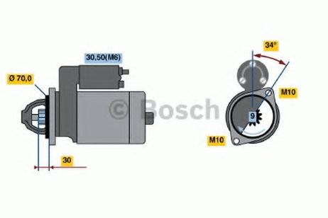 фото Bosch 0 986 020 350 Стартер Bosch 0 986 020 350 Стартер