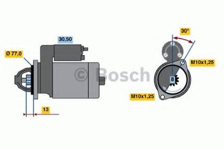 фото Bosch 0 986 020 411 Стартер Bosch 0 986 020 411 Стартер