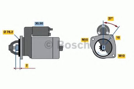 фото Bosch 0 986 020 860 Стартер 12v, 1.4kw Bosch 0 986 020 860 Стартер 12v, 1.4kw