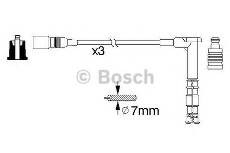 фото Bosch 0 986 356 316 Комплект высоковольтных проводов Bosch 0 986 356 316 Комплект высоковольтных проводов