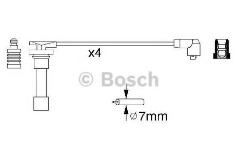 фото Bosch 0 986 356 776 Комплект высоковольтных проводов Bosch 0 986 356 776 Комплект высоковольтных проводов