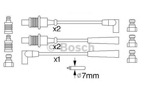 фото Bosch 0 986 356 794 Комплект высоковольтных проводов Bosch 0 986 356 794 Комплект высоковольтных проводов