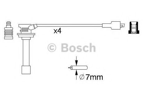 фото Bosch 0 986 356 810 Комплект высоковольтных проводов Bosch 0 986 356 810 Комплект высоковольтных проводов
