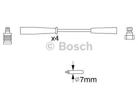фото Bosch 0 986 356 817 Комплект высоковольтных проводов Bosch 0 986 356 817 Комплект высоковольтных проводов