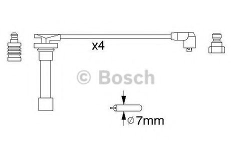 фото Bosch 0 986 356 821 Комплект высоковольтных проводов Bosch 0 986 356 821 Комплект высоковольтных проводов