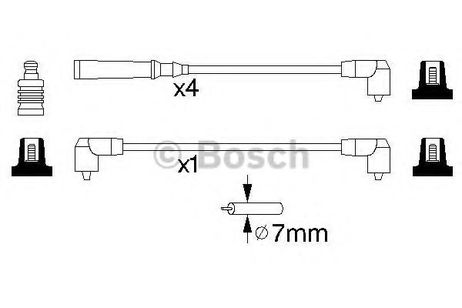 фото Bosch 0 986 356 847 Комплект высоковольтных проводов Bosch 0 986 356 847 Комплект высоковольтных проводов