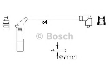 фото Bosch 0 986 356 898 Комплект высоковольтных проводов Bosch 0 986 356 898 Комплект высоковольтных проводов