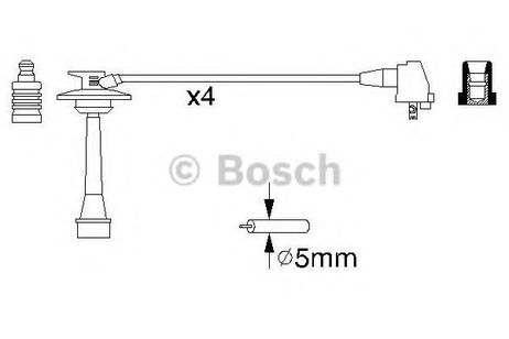 фото Bosch 0 986 356 933 Комплект высоковольтных проводов Bosch 0 986 356 933 Комплект высоковольтных проводов