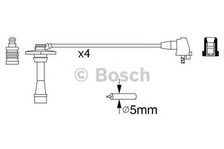 фото Bosch 0 986 356 957 Комплект высоковольтных проводов Bosch 0 986 356 957 Комплект высоковольтных проводов